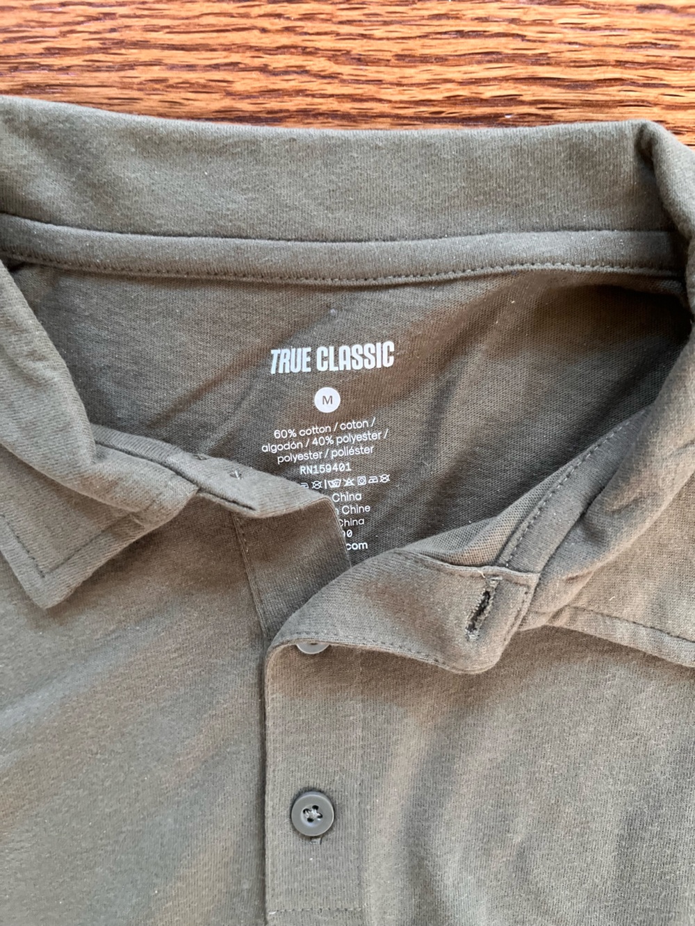 Men's True Classic Polo Jacket in Light Gray